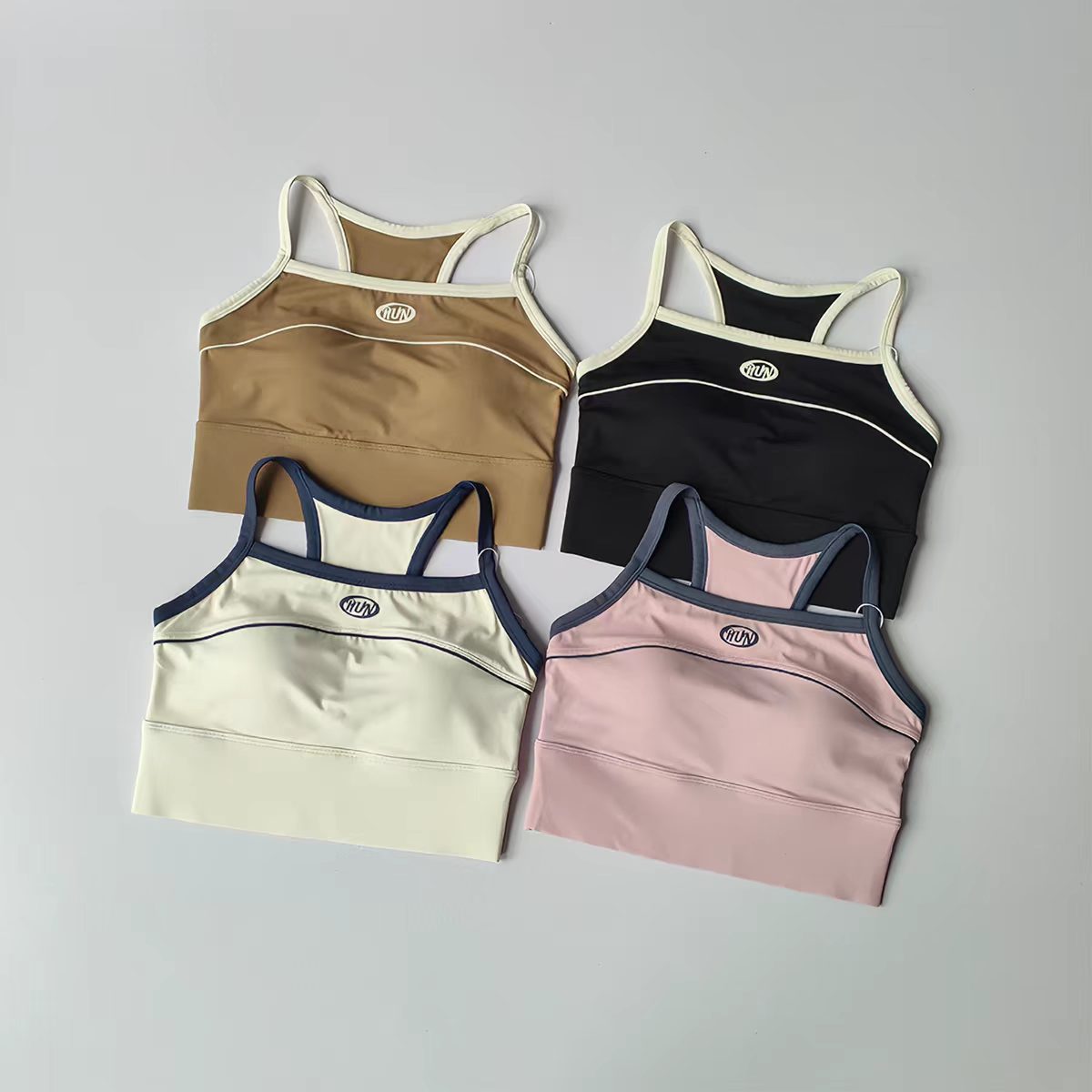 Minimizer Bra Women - Women Color Block Sports Bra with