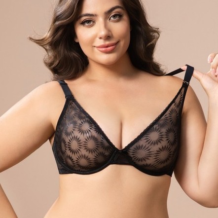 Plus Size Lace Bra Women Yello - Minimizer Bra Women ulasan dan harga