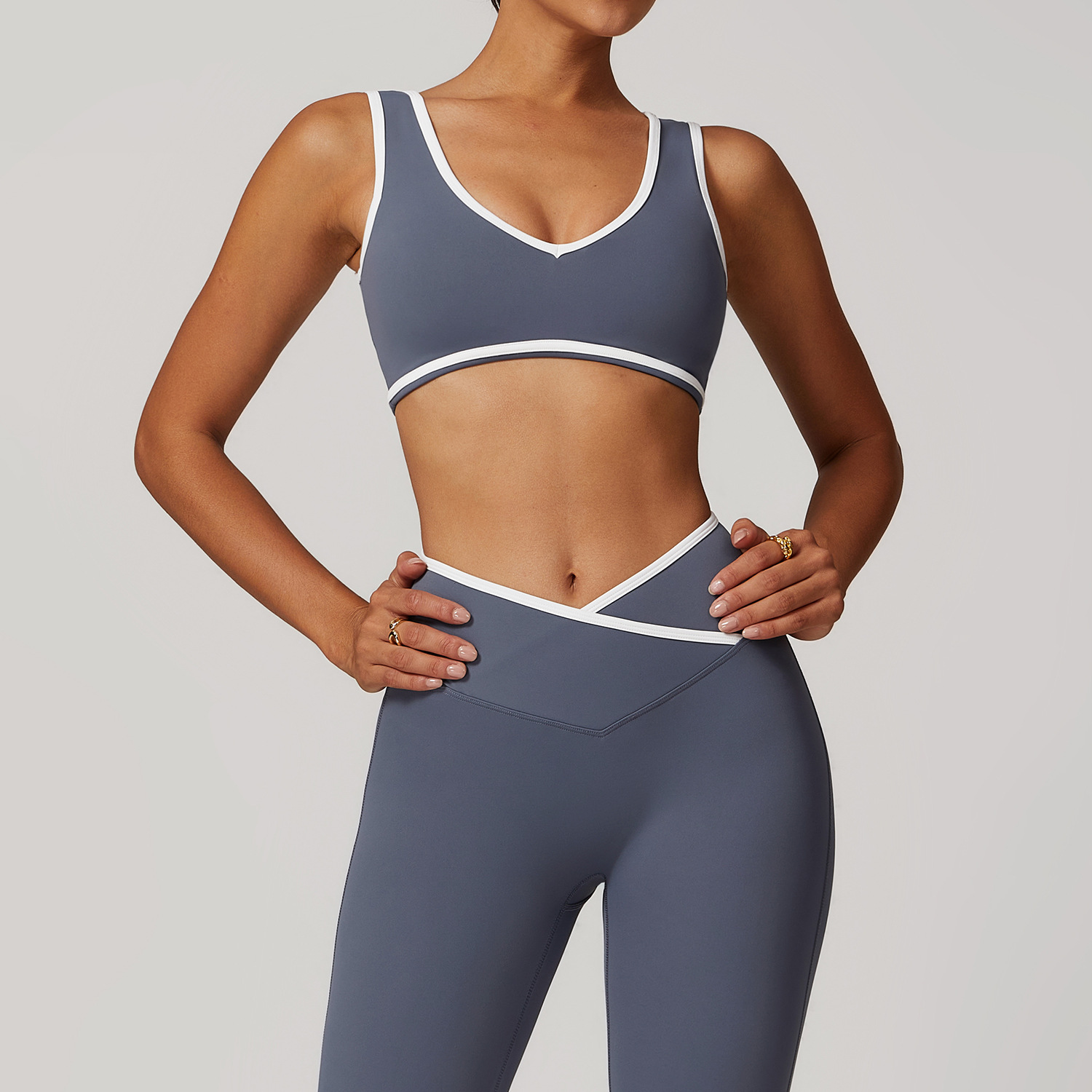 V-Neck Sports Bra Women Top Pu - Minimizer Bra Women ulasan dan harga