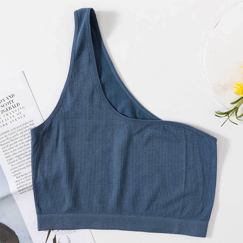 One Shoulder Tank Tops Women S - T Shirt Bra Seamless ulasan dan harga