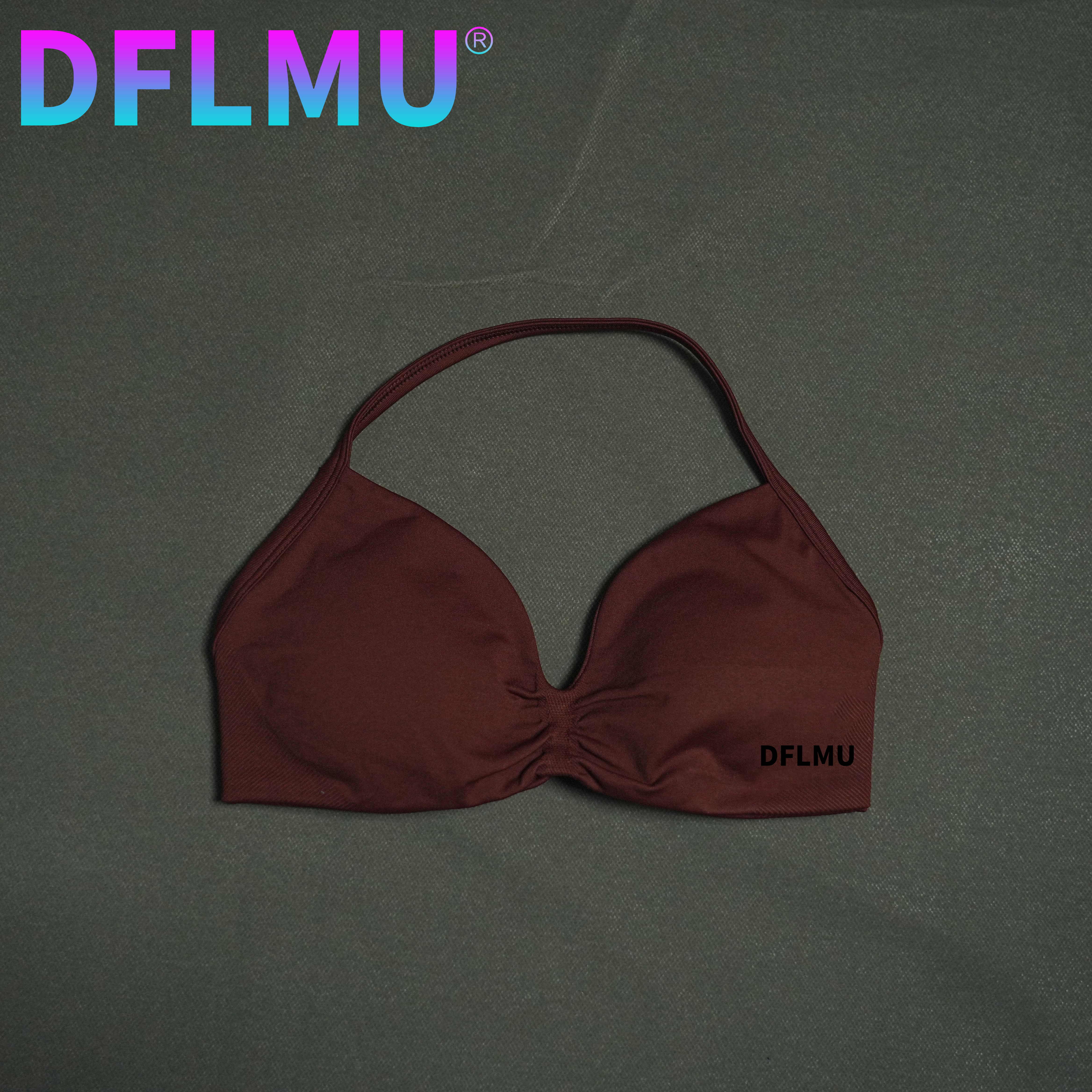 DFLMU Women Halter Sports Bra  - T Shirt Bra Seamless ulasan dan harga