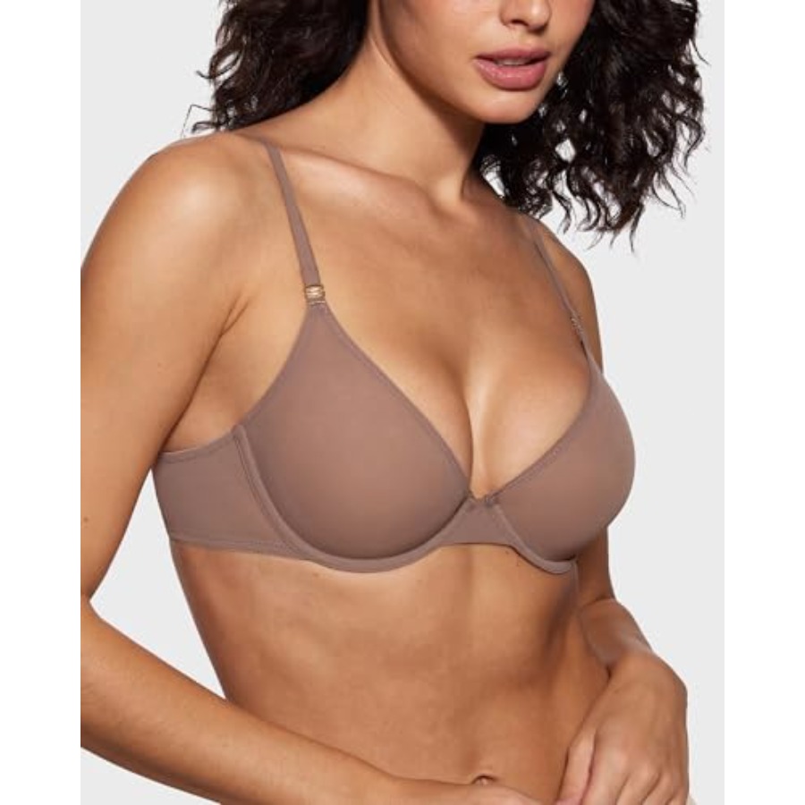 Women's Cosnufy Sheer Balconet - Demi Bra Balconette ulasan dan harga