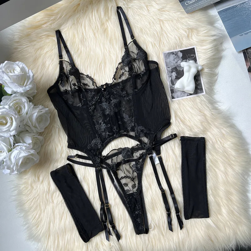 Lace Corset Sexy Sheer Mesh Br - Sheer Mesh Bra ulasan dan harga