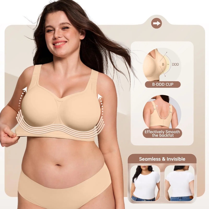 Large Size Non Marking Sports  - Full Coverage Bra ulasan dan harga