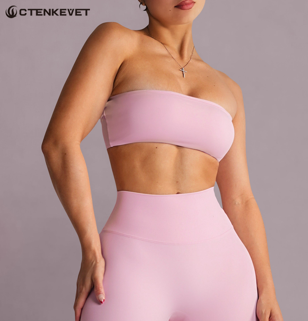 Strapless Sports Bra Gym Crop  - Sports Bra Racerback ulasan dan harga