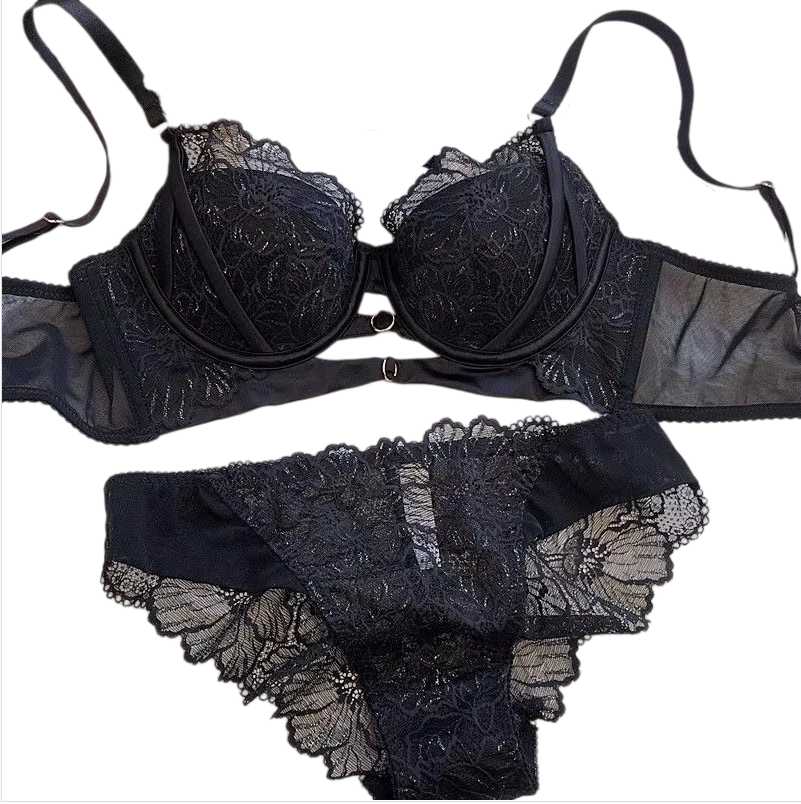 Sexy Hollow Lace Bra Set Large - Cotton Bra Everyday ulasan dan harga