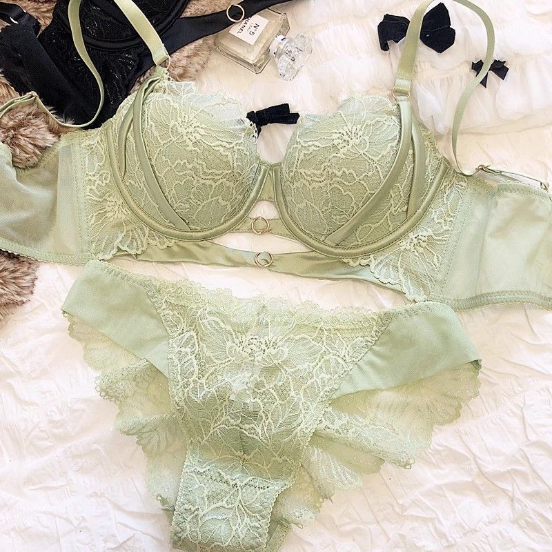 Sexy Hollow Lace Bra Set Large - Cotton Bra Everyday ulasan dan harga
