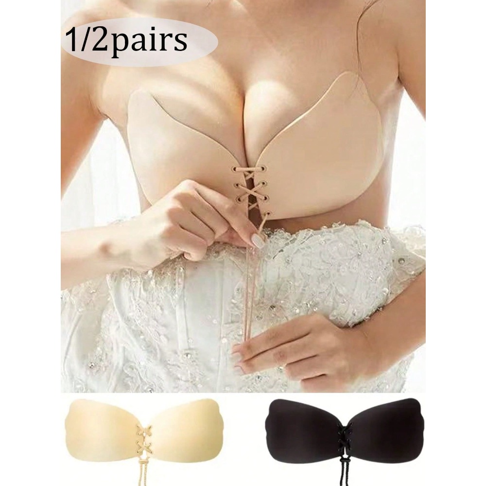 1/2pcs Wing-Shaped Adhesive Br - Strapless Bra Adhesive ulasan dan harga