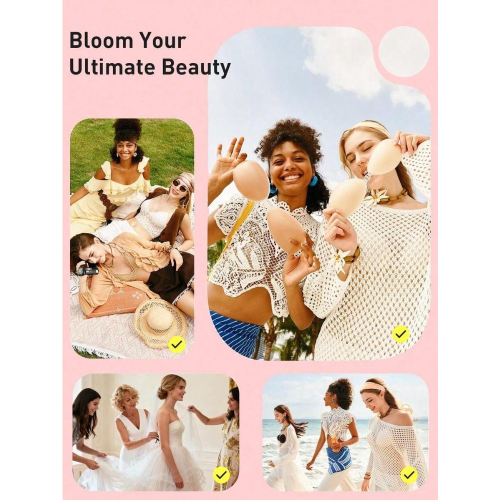 Waterproof Silicone Invisible  - Push Up Bra Silicone ulasan dan harga